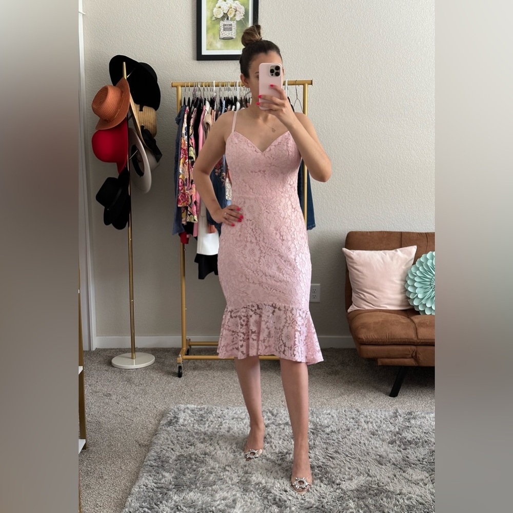 Guess Lace Midi Dress - Picture 1 of 3